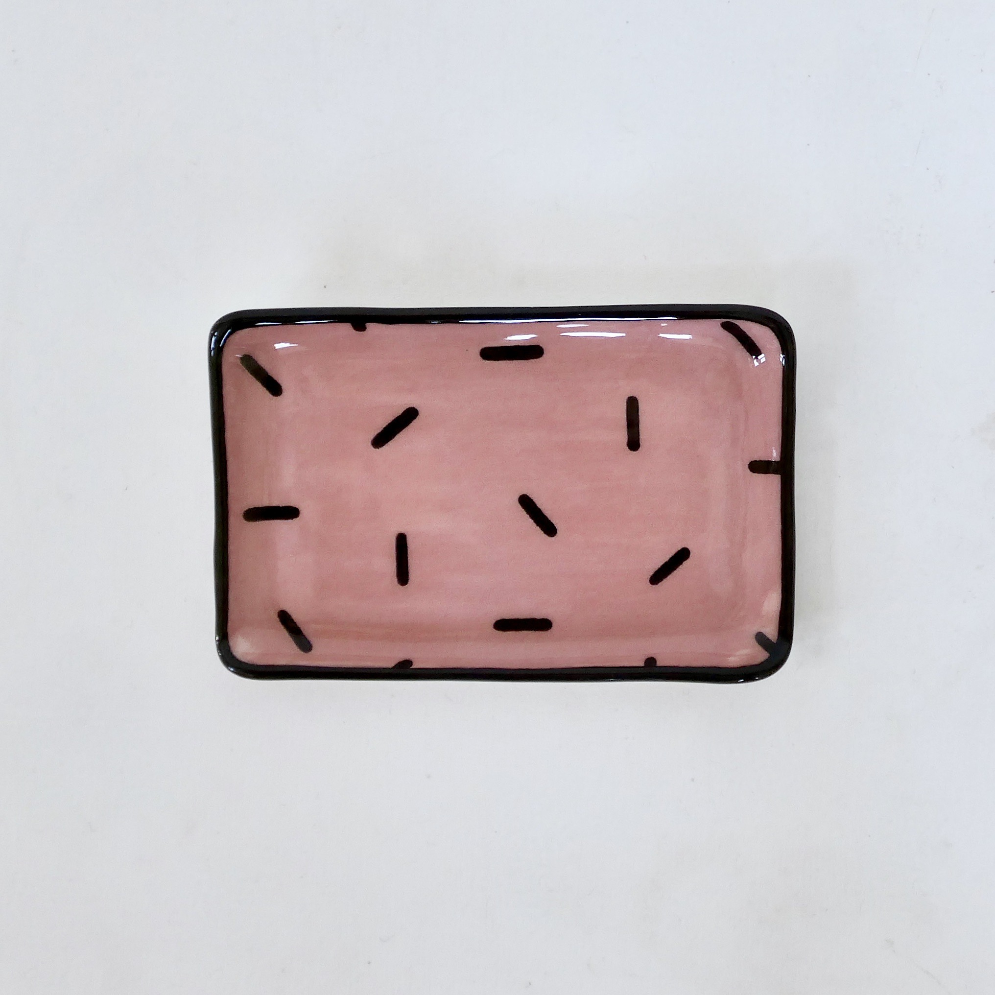 Sous-tasse rose confetti Sous-tasse rose confetti