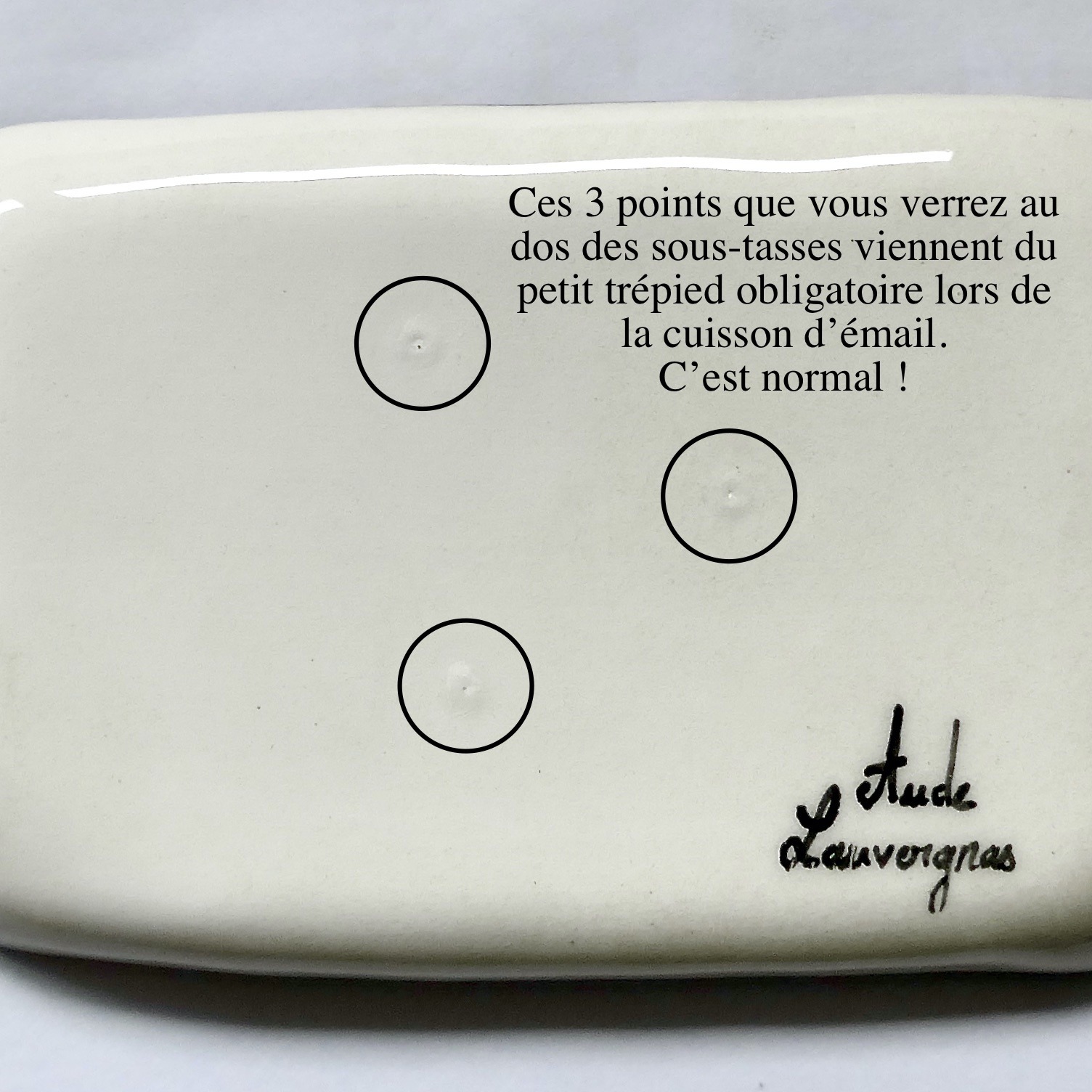 Détail sous-tasse Détail sous-tasse
