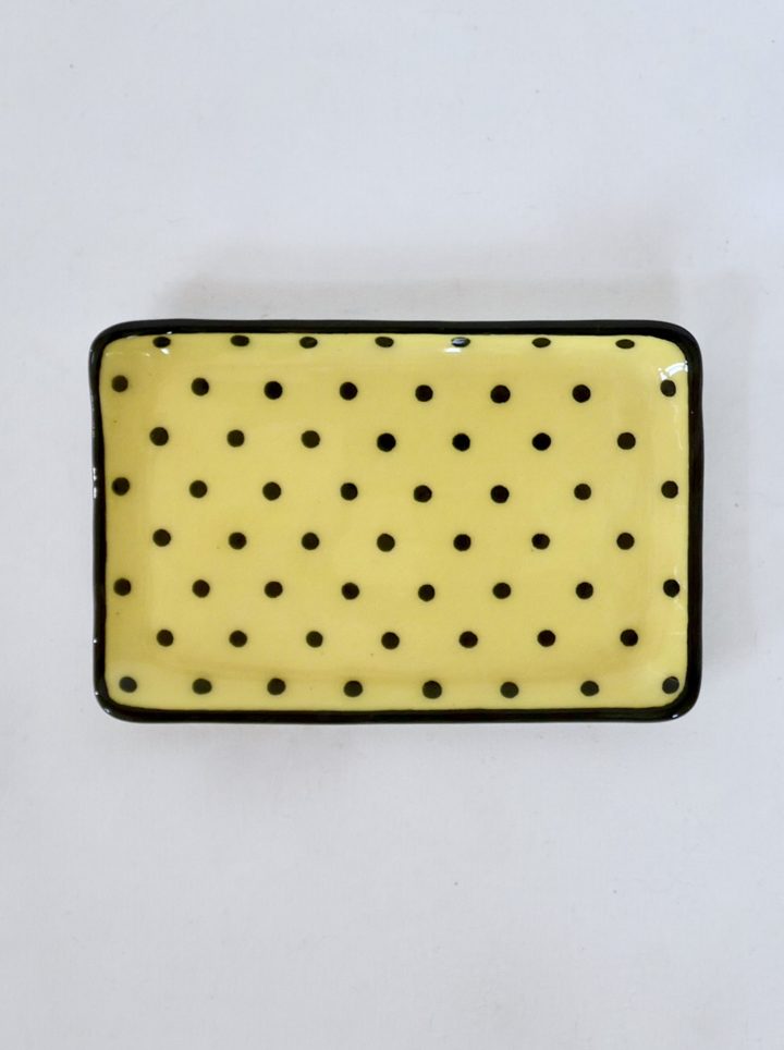 Sous-tasse jaune pois