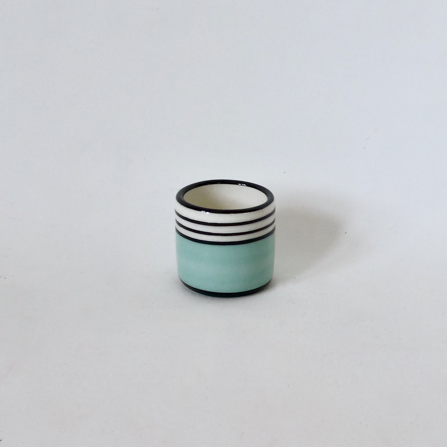 coquetier bleu céladon