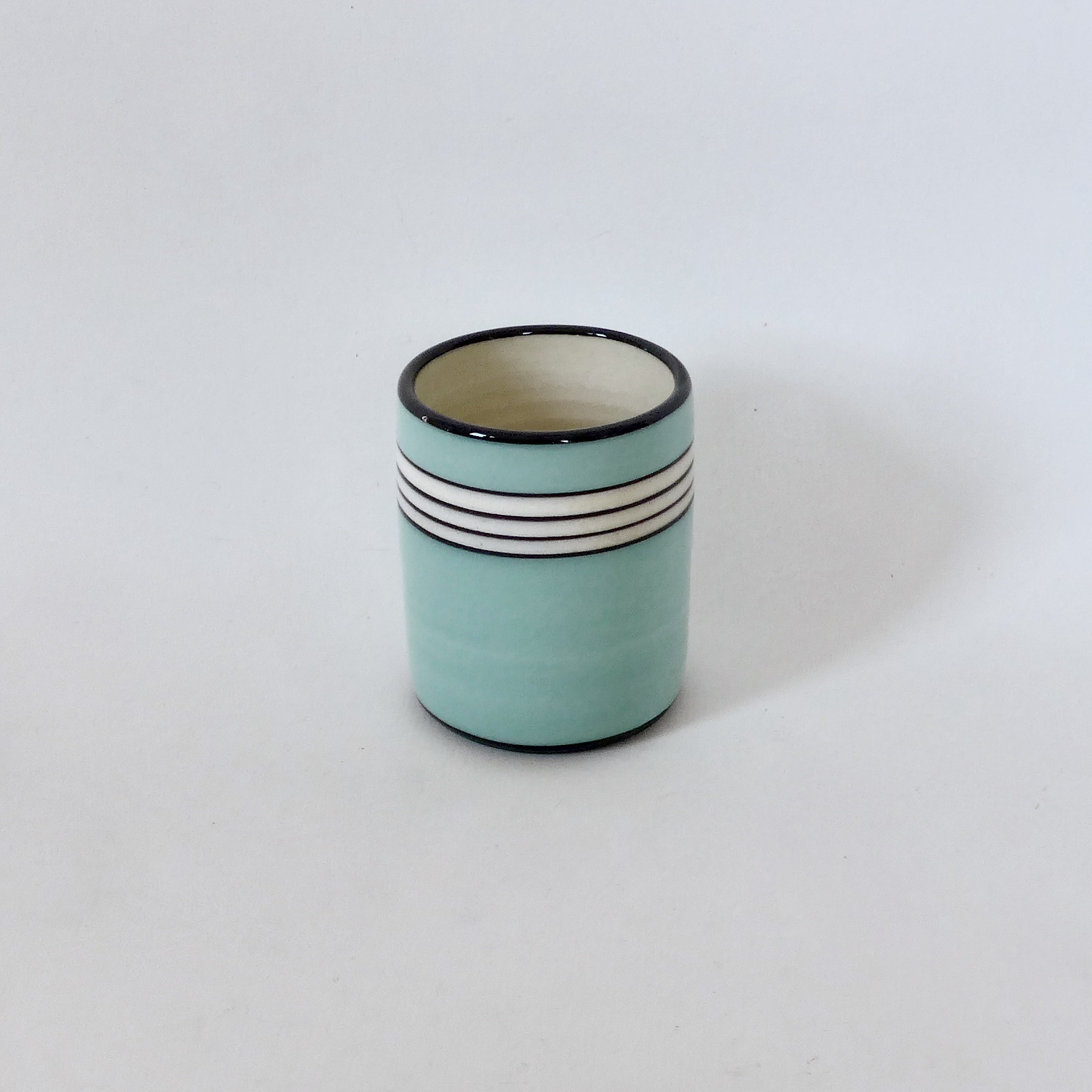 mug rayé vert deau